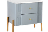 HERIN Modern Nightstand with 2 Storage Drawer