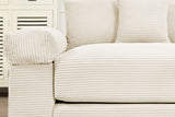 DESEO 92" Loveseat with 1 Ottoman