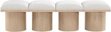 Pavilion - 4 Piece Modular Bench With Natural Base