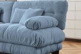 CLOUDIES 94" Loveseat with 2 Ottomans