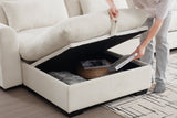 PERTH 157" 4-Seater Sofa with 1 Ottoman