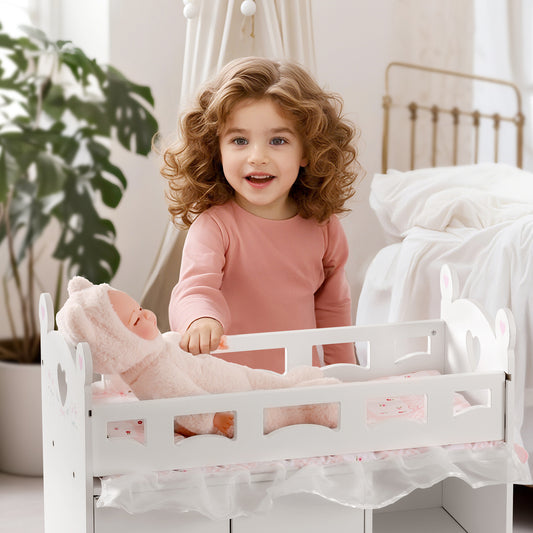 ROBUD Baby Doll Crib Rabbit