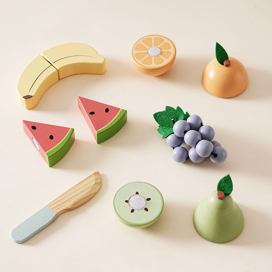 ROBUD Wooden Childs Play Food Set - Fruit