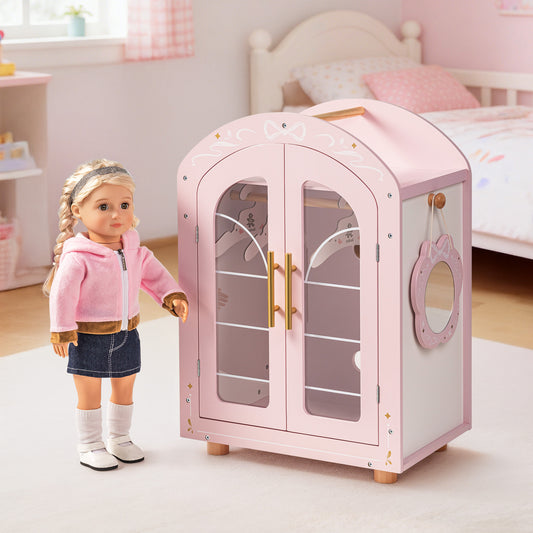 ROBUD Ballet Series - Wooden Doll Furniture Wardrobe