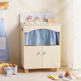ROBUD Toy Kitchen Cabinet with Realistic Sink and Faucet