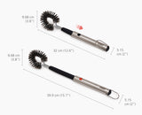 GrillOut™ Stainless-Steel BBQ Cleaning Brush with Extending Handle