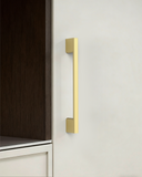 DESIGN2008 Slim Rectangular Handles for Flat Panel & Shaker Cabinets | 5" Pulls, Matte Black