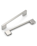 DESIGN2008 Slim Rectangular Handles for Flat Panel & Shaker Cabinets | 5" Pulls, Matte Black