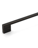 DESIGN2008 Slim Rectangular Handles for Flat Panel & Shaker Cabinets | 5" Pulls, Matte Black