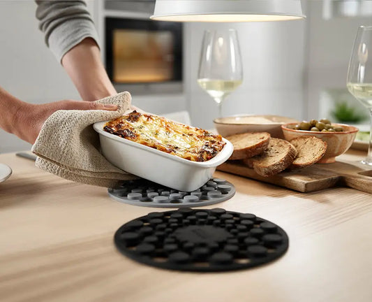 Spot-On™ Set of 2 Grey Silicone Trivets