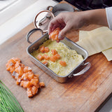 Mauviel M'MINIS Stainless Steel Roasting Pan, 7.1 x 5.5-In