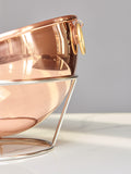 Mauviel M'Passion Copper Egg White Beating Bowl With Ring & Support