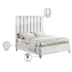 Enzo Velvet Queen Bed