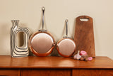 Mauviel M'Heritage M'150 S 2-Piece Copper Frying Pan Set With Cast Stainless Steel Handles