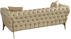 Gardenia Velvet Loveseat