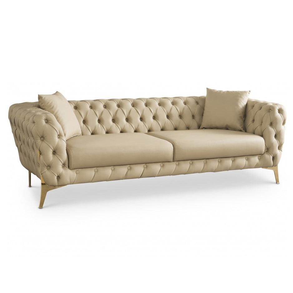 Aurora Faux Leather Sofa