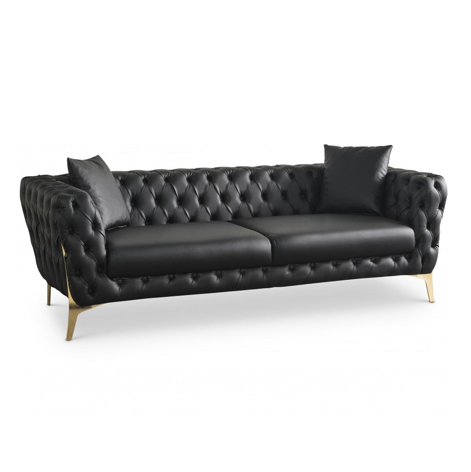 Aurora Faux Leather Sofa