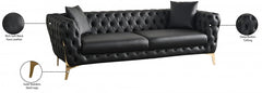 Aurora Faux Leather Sofa