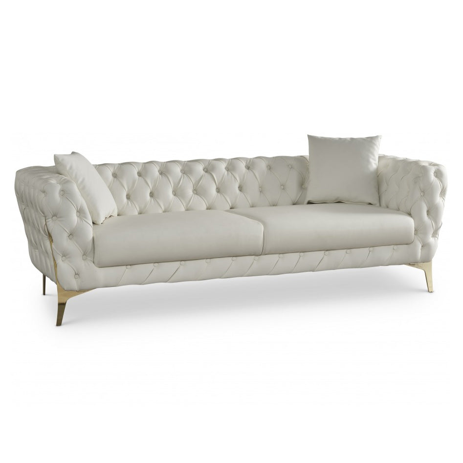 Aurora Faux Leather Sofa