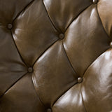 Jacinto Genuine Leather Office Chair-CAMEL
