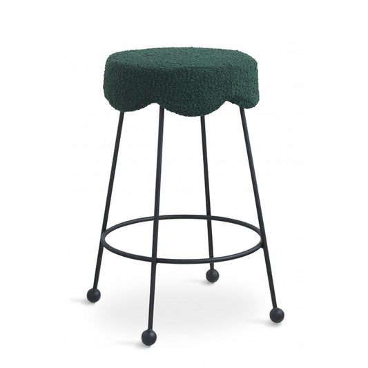 Fleur Boucle Fabric Counter Stool