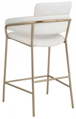 Yara Faux Leather Counter Stool