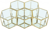 Sei Glass Modular Coffee Table with Mirrored Base - Elevate Your Space with Stylish Versatility!