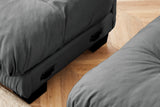CLOUDIES 94" Loveseat with 2 Ottomans