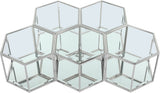 Sei Glass Modular Coffee Table with Mirrored Base - Elevate Your Space with Stylish Versatility!