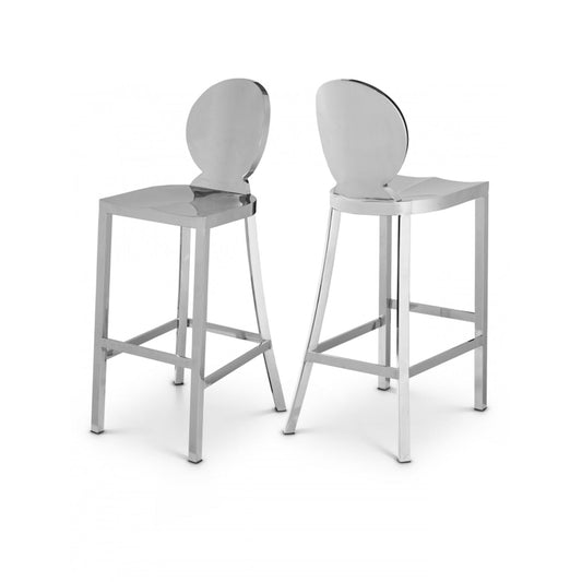 Maddox Chrome Stainless Steel Bar Stool