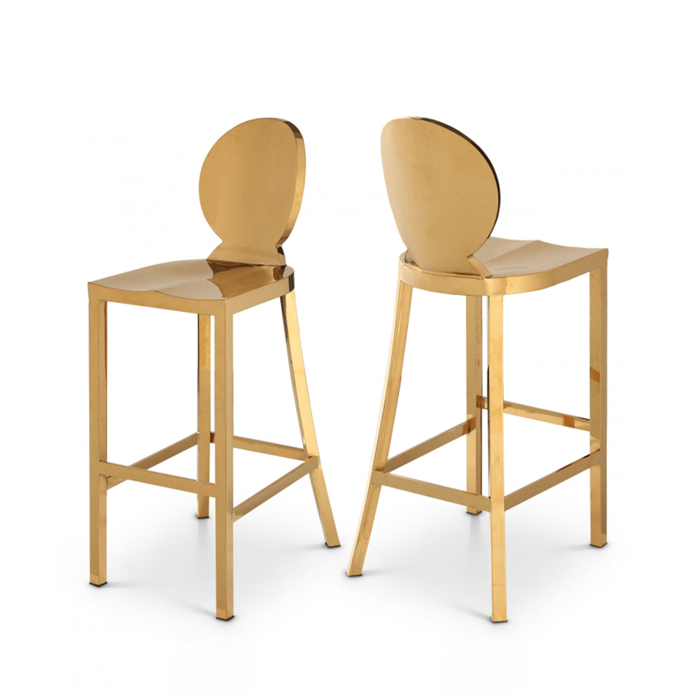 Maddox Gold Stainless Steel Bar Stool