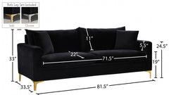 Naomi Velvet Sofa