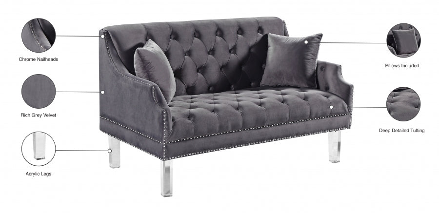 Roxy Velvet Loveseat