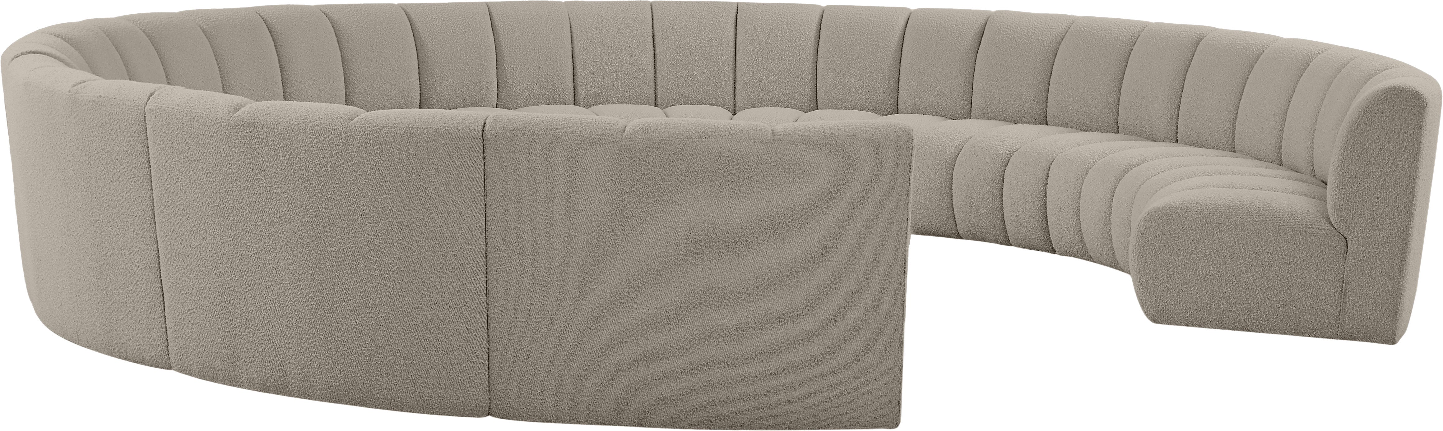 Infinity Boucle Fabric 11pc. Sectional