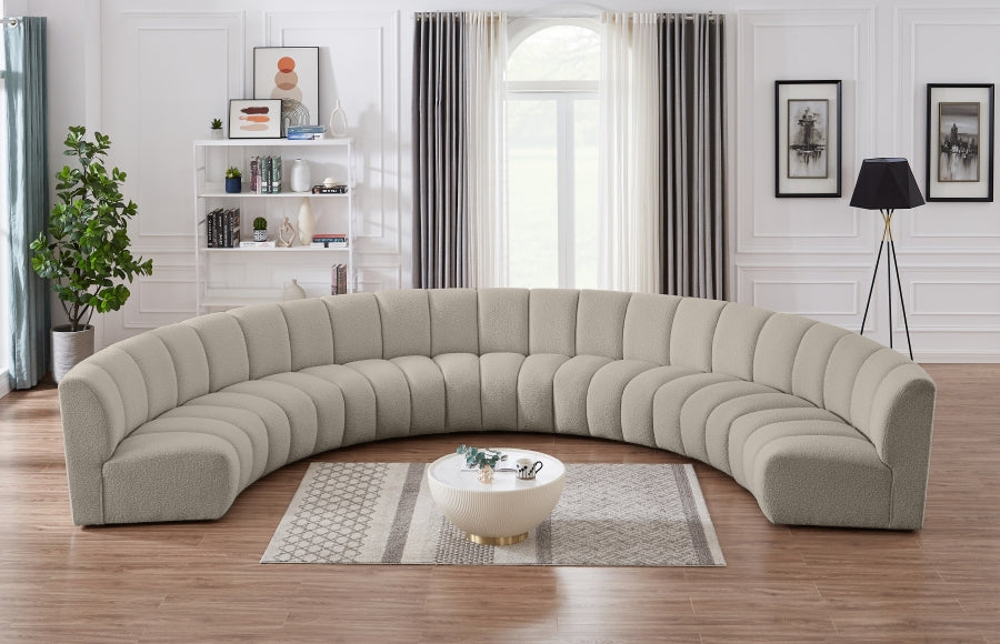 Infinity Boucle Fabric 7pc. Sectional