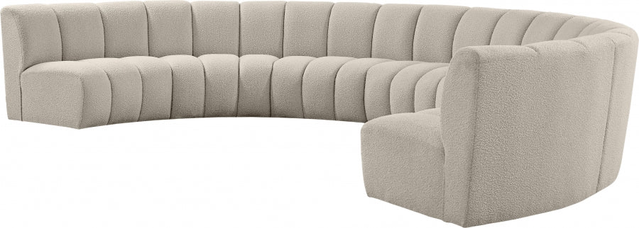 Infinity Boucle Fabric 7pc. Sectional