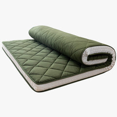 MAXYOYO Diamond Patterned Padded Japanese Floor Mattress, Extra Thick Japanese Floor Mattress Quilted Mattress Topper, Green