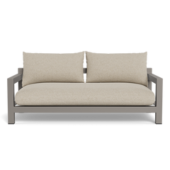 Pacific Aluminum 2 Seat Sofa (Aluminum Taupe / Panama Grafito / Batyline White)