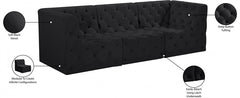 Tuft Velvet Modular 99" Sofa