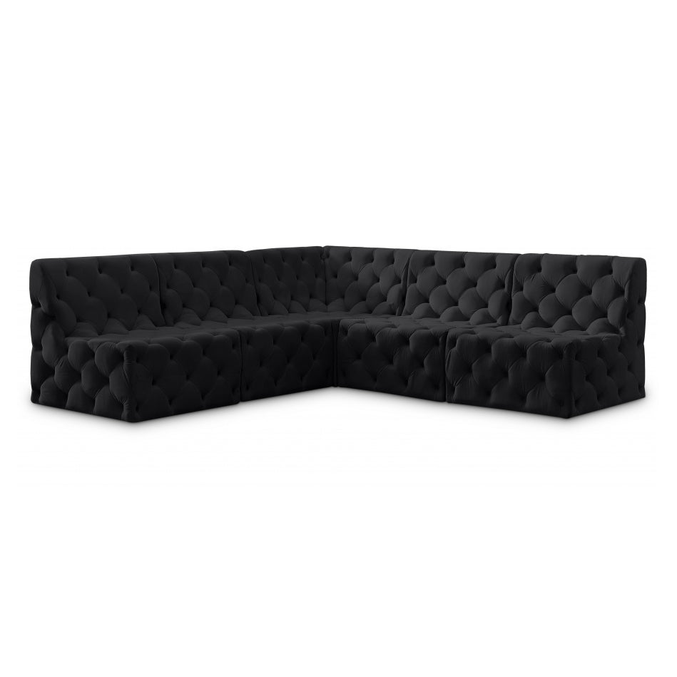 Tuft Velvet Modular Sectional