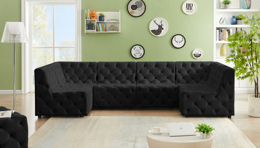 Tuft Velvet Modular Sectional