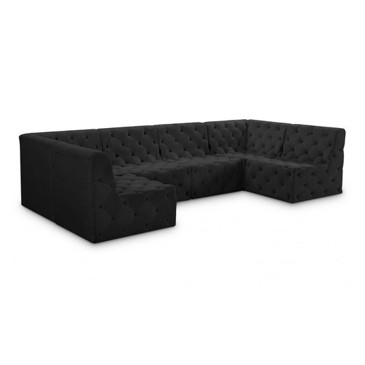 Tuft Velvet Modular Sectional