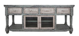 4 Drawer 2 Doors 70" TV Stand - Mango Wood Aruba Collection