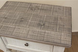 6 Drawer Dresser - Farmhouse White & Gray Solid Pine Wood