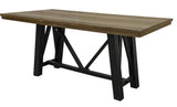 Loft Brown Rectangular Counter Dining Table | Hand-Stained Pine