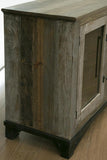2 Drawer 2 Doors Server | Loft Brown Pine Wood Collection