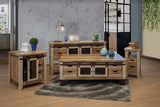 3 Drawer 1 Door End Table | Antique Solid Pine Wood