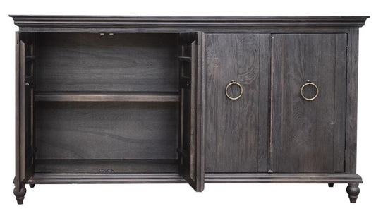 4 Door Capri Console - Rustic Hand-Distressed Wood Furniture