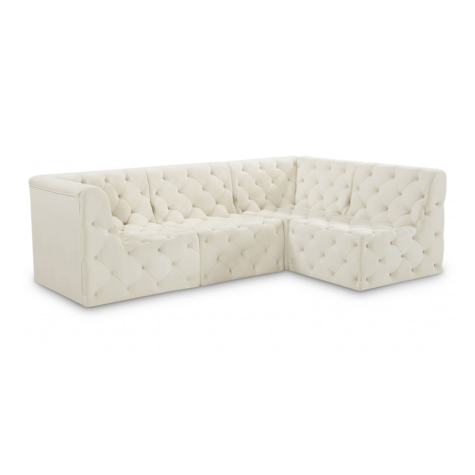 Tuft Velvet Modular Sectional