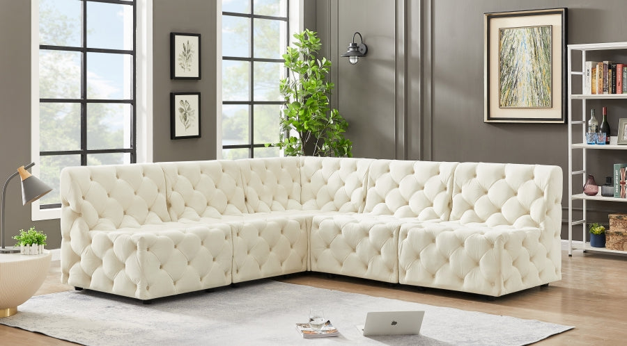 Tuft Velvet Modular Sectional